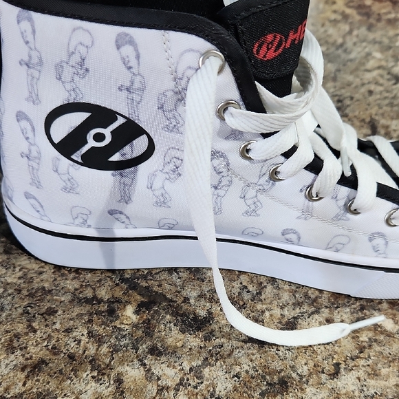 Mens 8 Vintage HEELYS BEAVIS AND BUTTHEAD High-Top Sneakers - Picture 5 of 16